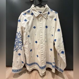 Kith Raw Hem Denim Apollo Shirt
